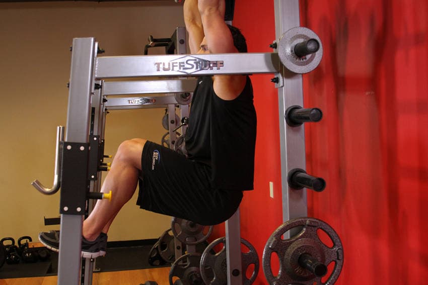 Hanging Leg Raise, position 2 of 2