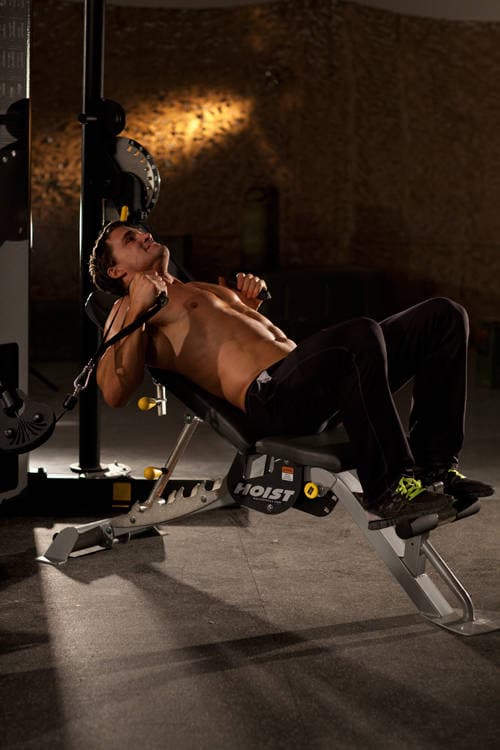 Incline Cable Chest Press, position 1 of 2