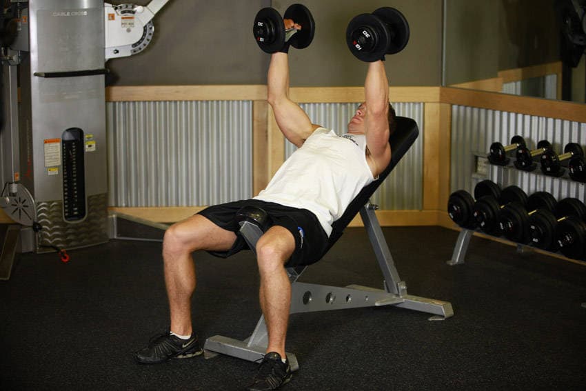 Incline Dumbbell Bench With Palms Facing In, position 1 of 2