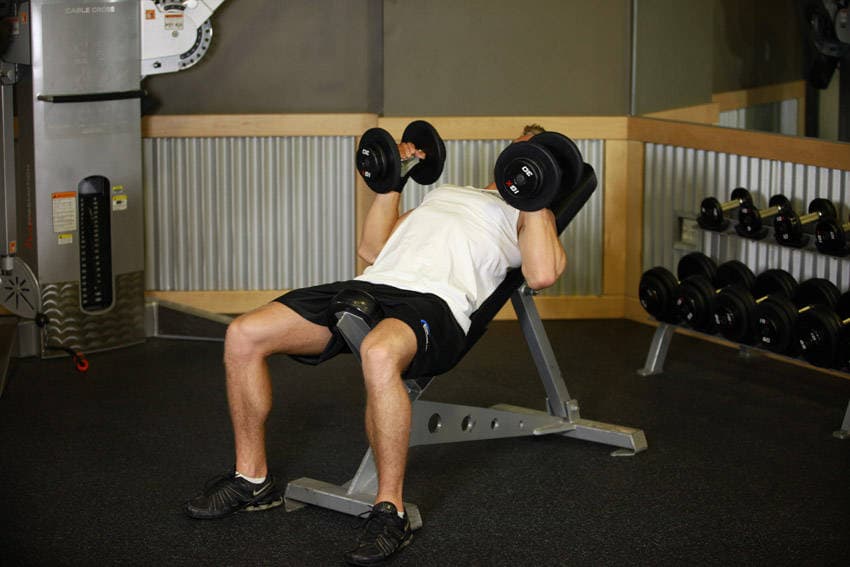 Incline Dumbbell Bench With Palms Facing In, position 2 of 2