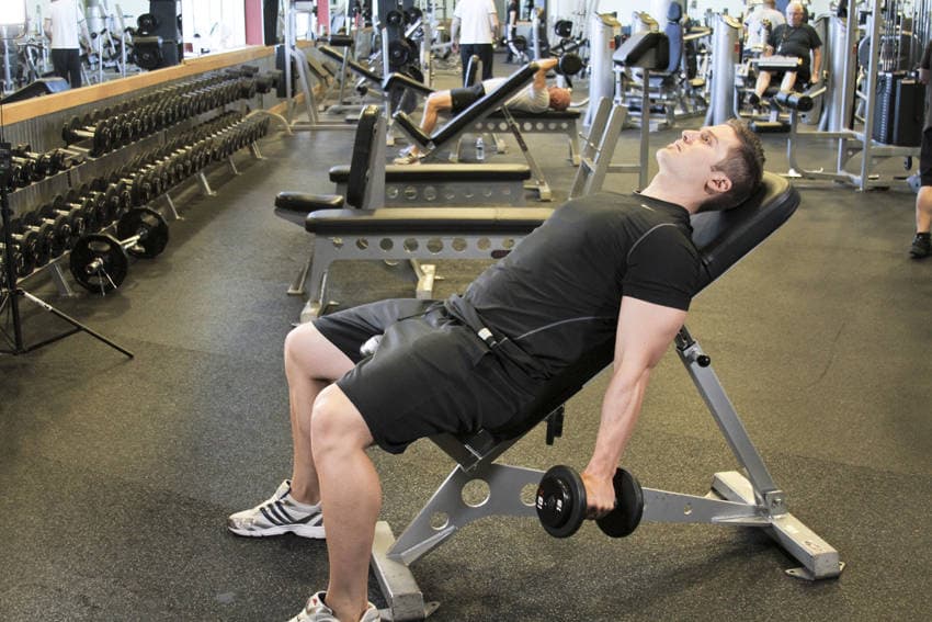 Incline Hammer Curls, position 1 of 2