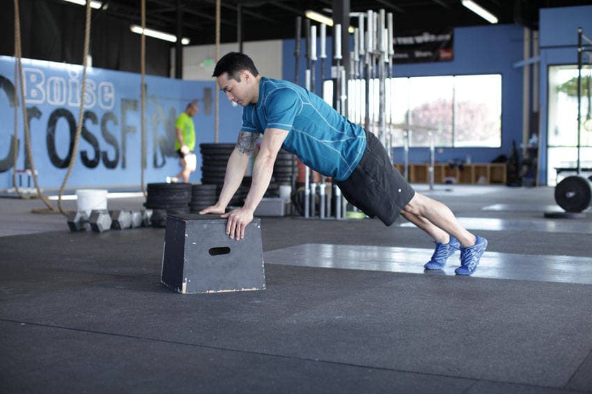 Incline Push-Up, position 2 of 2