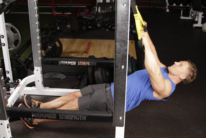 Inverted Row with Straps, position 1 of 2