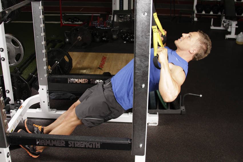 Inverted Row with Straps, position 2 of 2