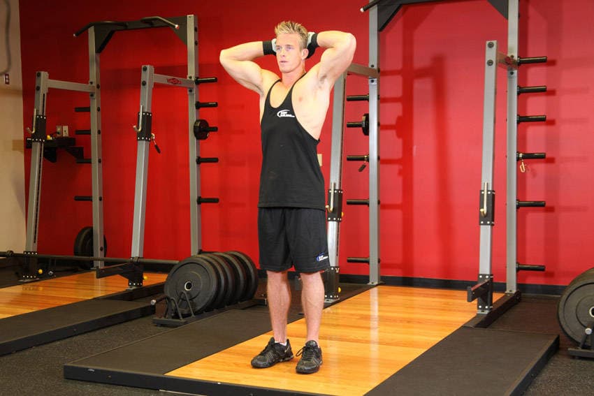 Isometric Neck Exercise - Front And Back, position 2 of 2