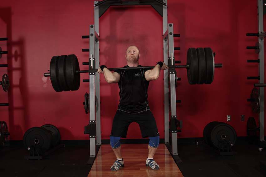 Jerk Dip Squat, position 2 of 2