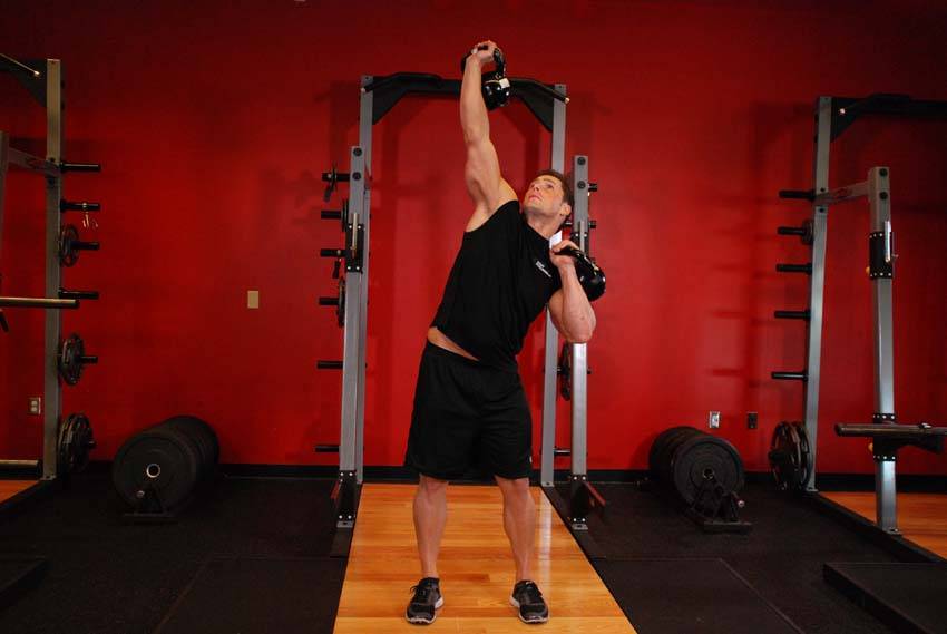 Kettlebell Seesaw Press, position 2 of 2