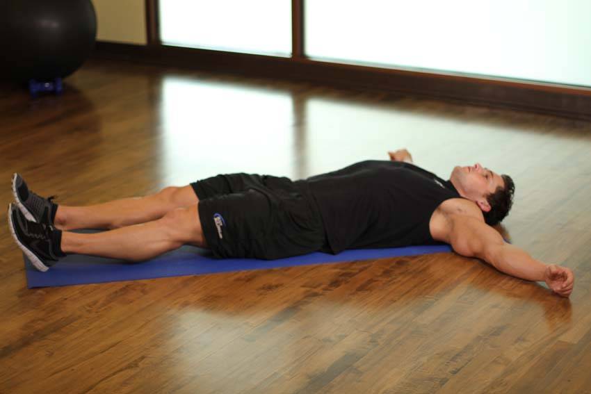 Knee Across The Body, position 1 of 2