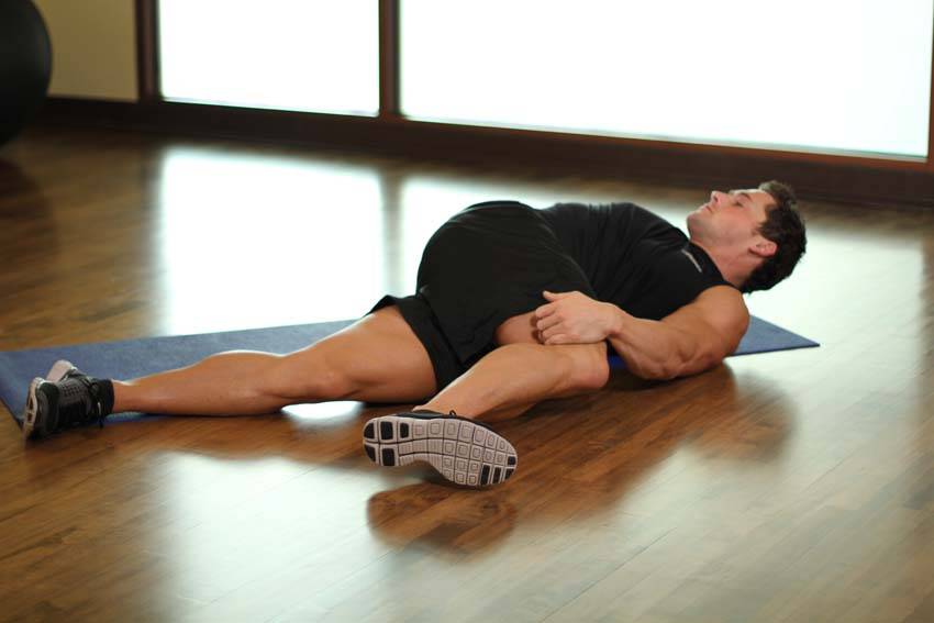 Knee Across The Body, position 2 of 2