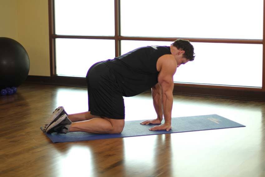 Kneeling Forearm Stretch, position 1 of 2