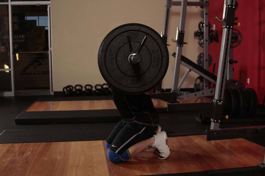 Kneeling Jump Squat, position 2 of 2
