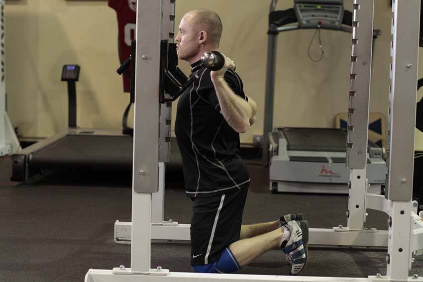 Kneeling Squat, position 1 of 2