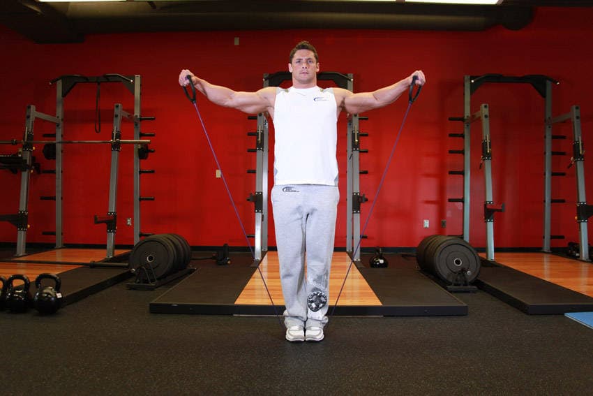 Lateral Raise - With Bands, position 2 of 2