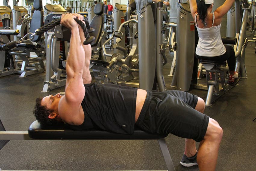 Low Cable Triceps Extension, position 2 of 2