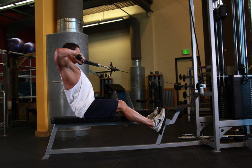 Low Pulley Row To Neck, position 2 of 2