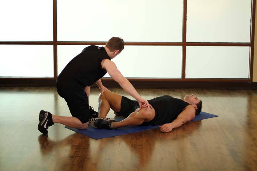 Lying Bent Leg Groin, position 2 of 2