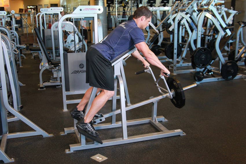 Lying T-Bar Row, position 1 of 2