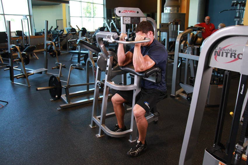 Machine Preacher Curls, position 2 of 2