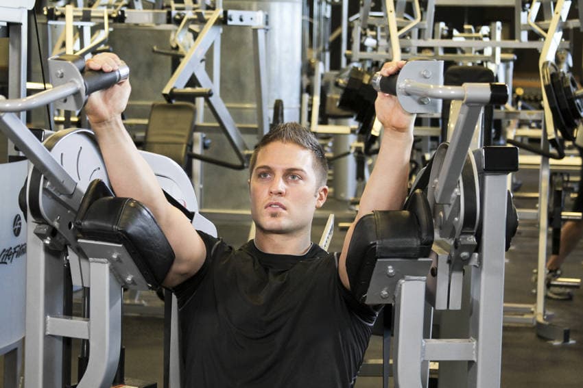 Machine Triceps Extension, position 2 of 2