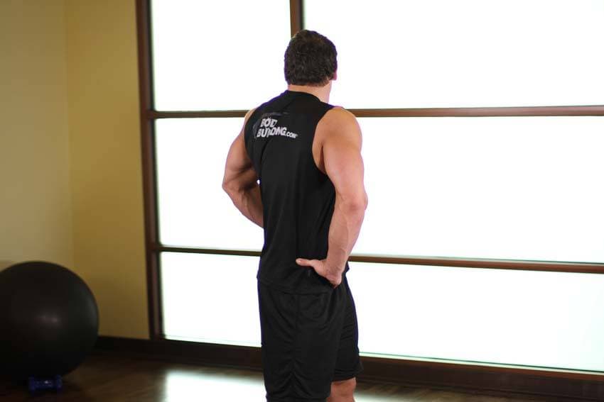 Middle Back Stretch, position 2 of 2