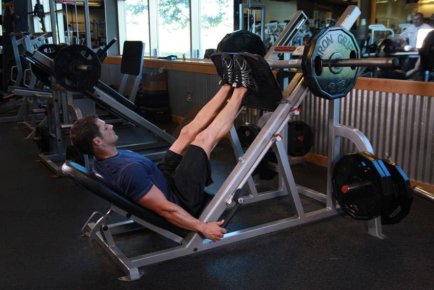 Narrow Stance Leg Press, position 2 of 2
