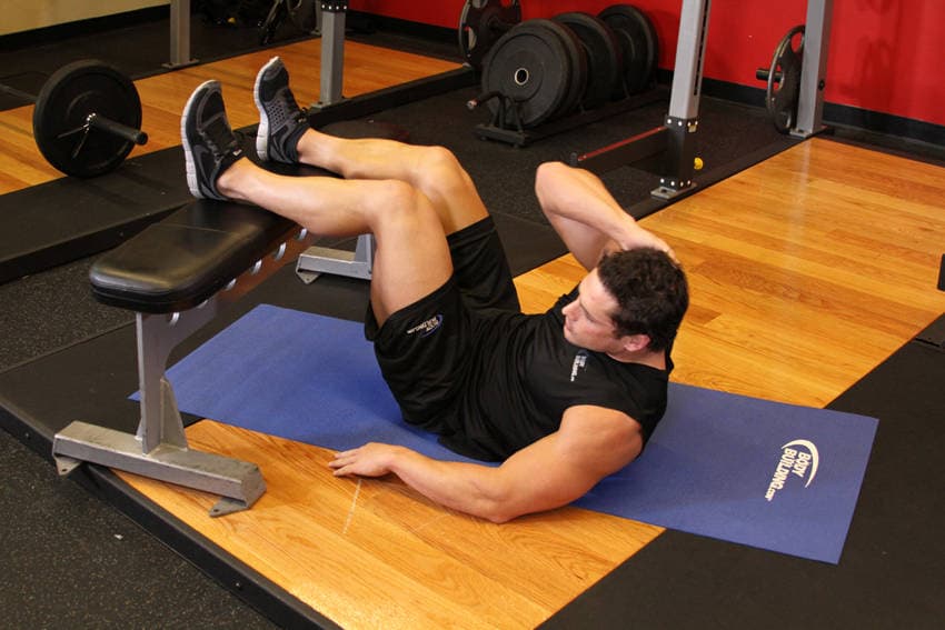Oblique Crunches, position 2 of 2