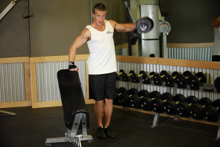 One-Arm Side Laterals, position 2 of 2