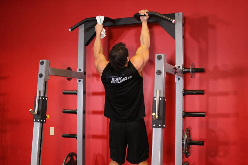 One Arm Chin-Up, position 1 of 2