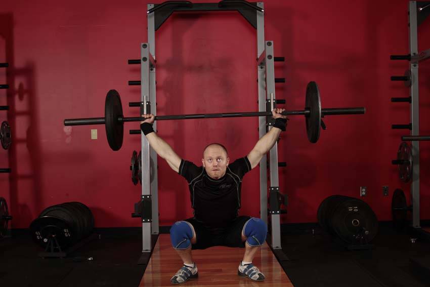Overhead Squat, position 2 of 2