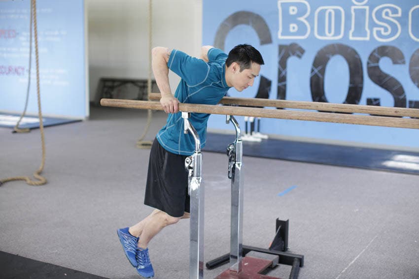 Parallel Bar Dip, position 1 of 2