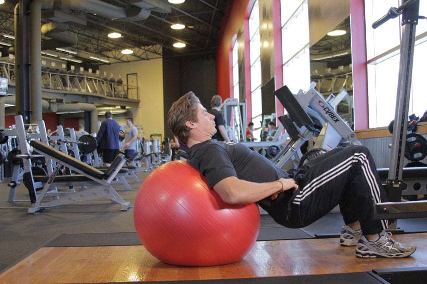 Physioball Hip Bridge, position 1 of 2