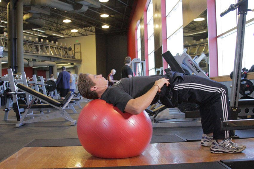 Physioball Hip Bridge, position 2 of 2