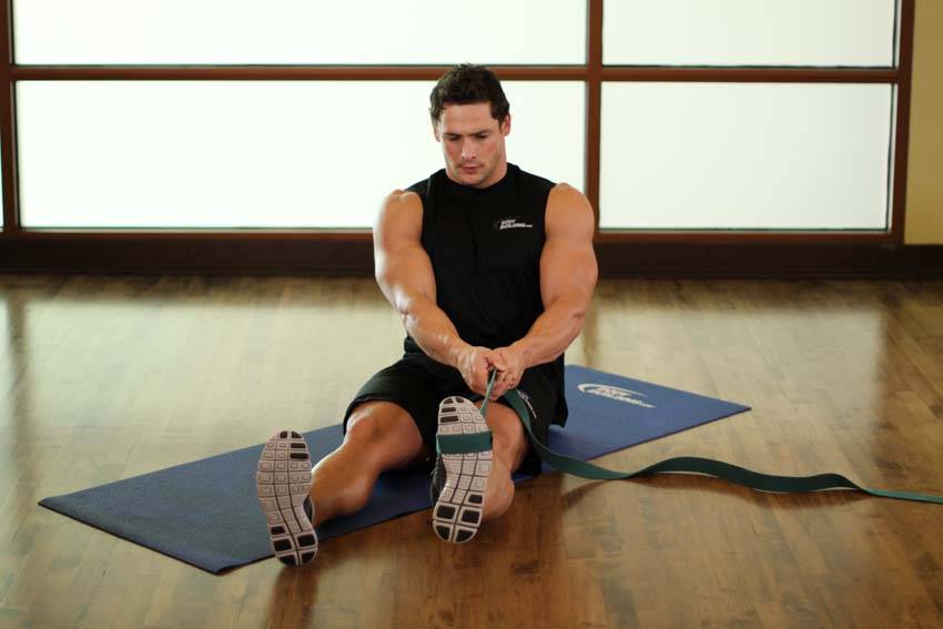 Posterior Tibialis Stretch, position 2 of 2