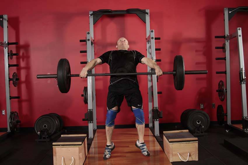 Power Snatch from Blocks, position 2 of 2