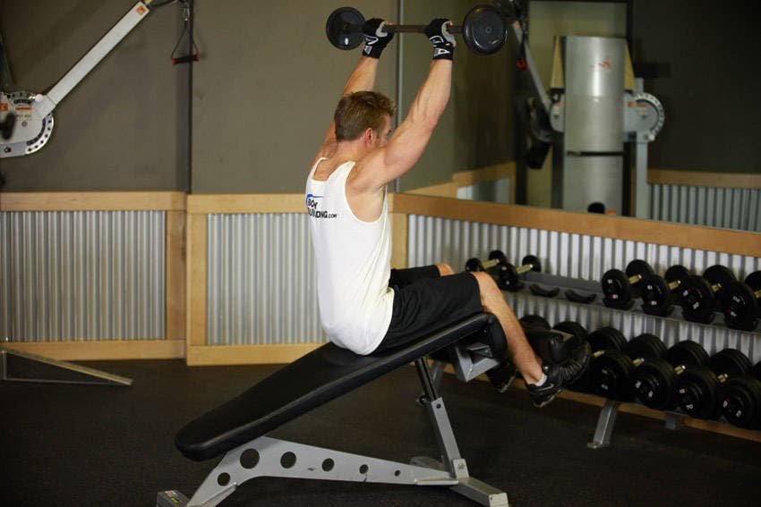 Press Sit-Up, position 2 of 2