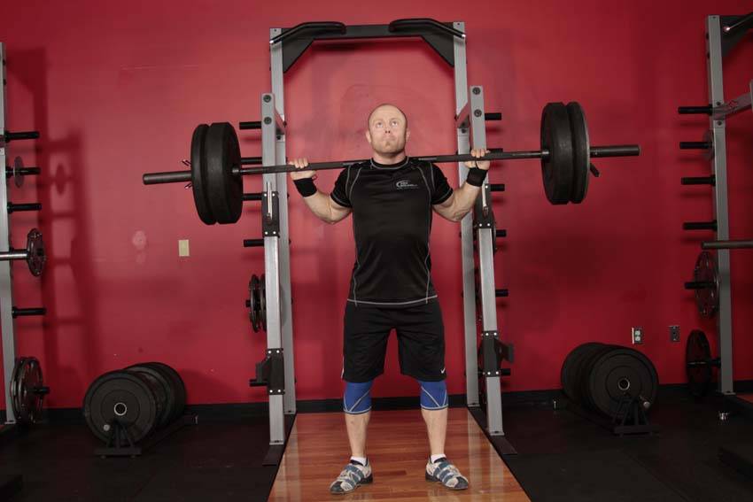 Push Press - Behind the Neck, position 1 of 2