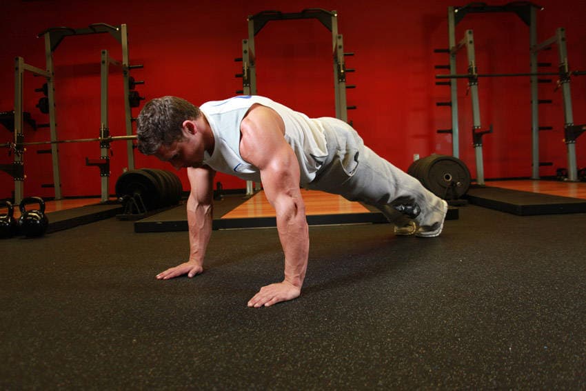 Pushups, position 1 of 2