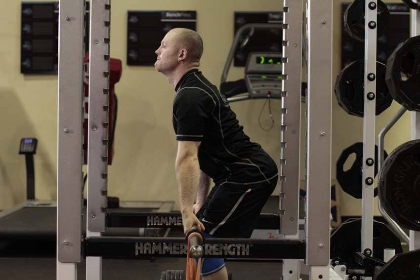 Rack Pull with Bands, position 1 of 2