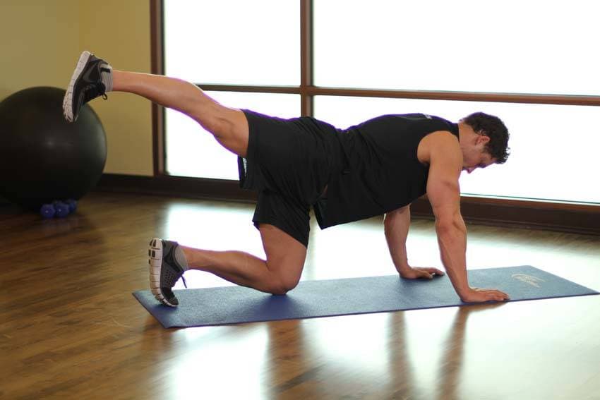 Rear Leg Raises, position 2 of 2