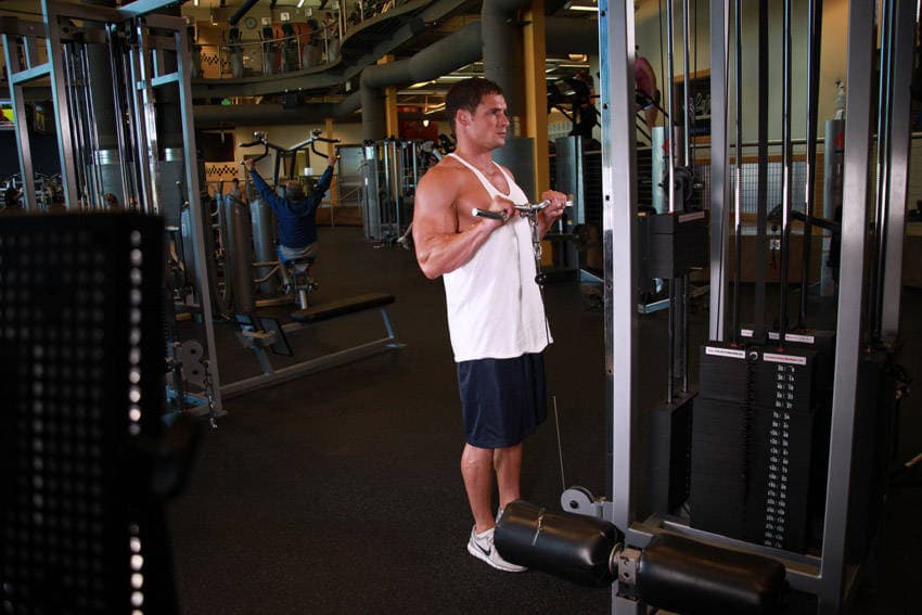 Reverse Cable Curl, position 1 of 2