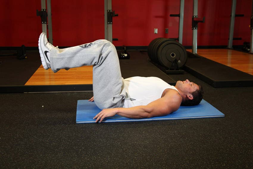 Reverse Crunch, position 1 of 2