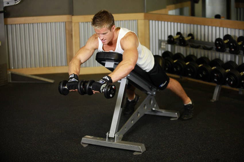 Reverse Flyes With External Rotation, position 1 of 2