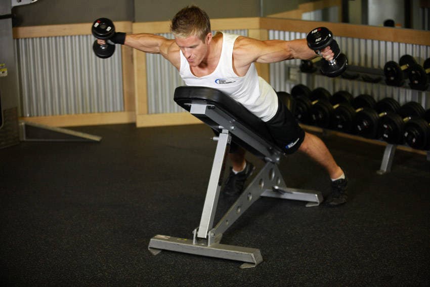 Reverse Flyes With External Rotation, position 2 of 2