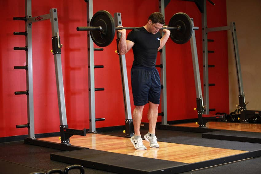 Rocking Standing Calf Raise, position 2 of 2
