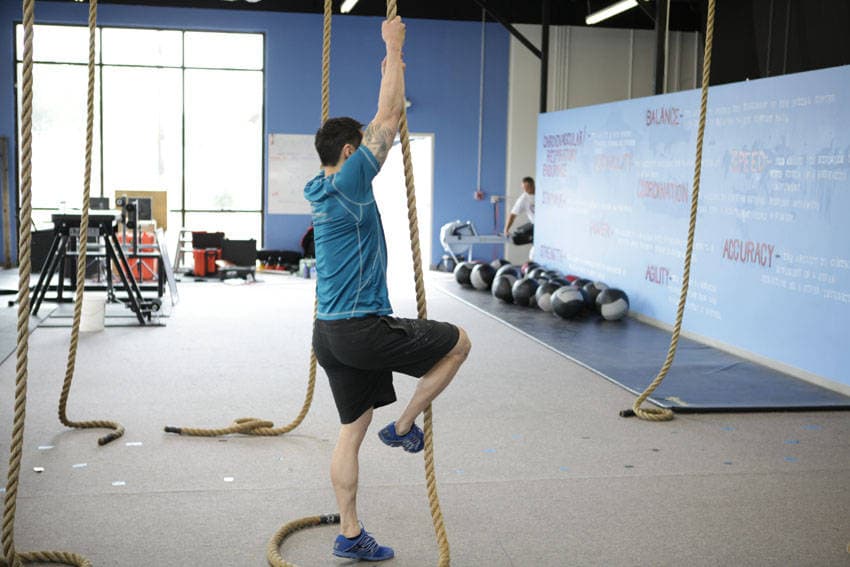 Rope Climb, position 1 of 2