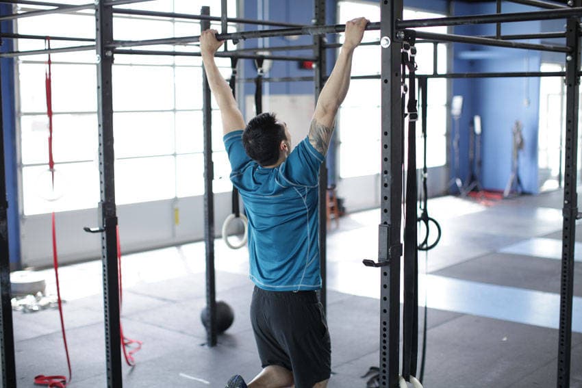 Scapular Pull-Up, position 1 of 2