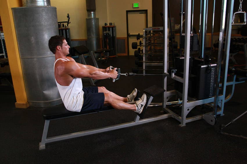 Seated Cable Rows, position 1 of 2