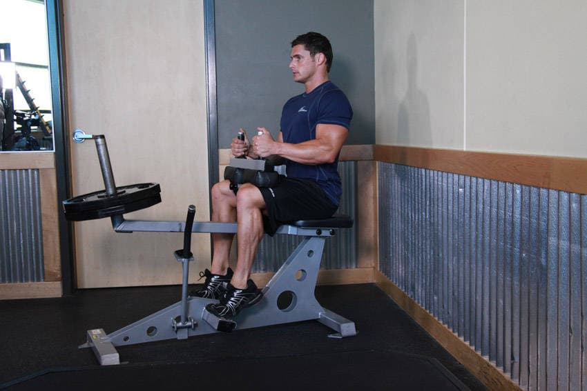 Seated Calf Raise, position 2 of 2