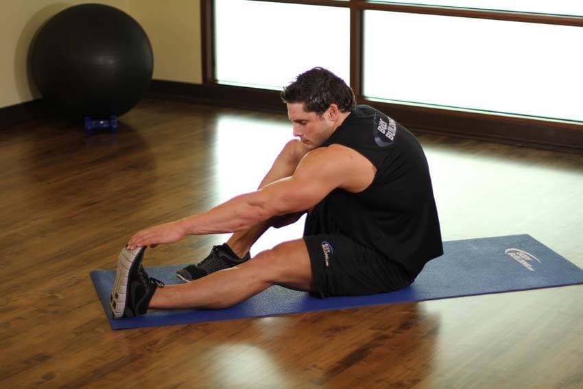 Seated Calf Stretch, position 2 of 2