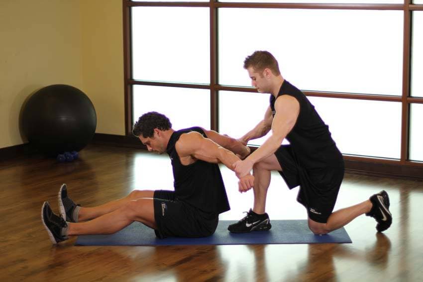 Seated Front Deltoid, position 1 of 2